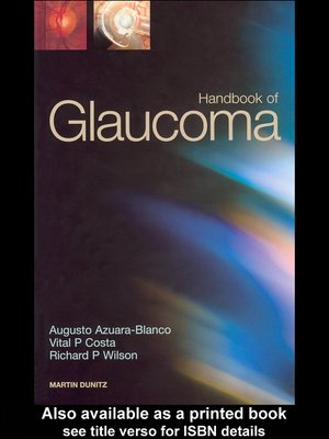 cover image of Handbook of Glaucoma